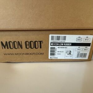 Moon Boot Icon Low Rubber in Black